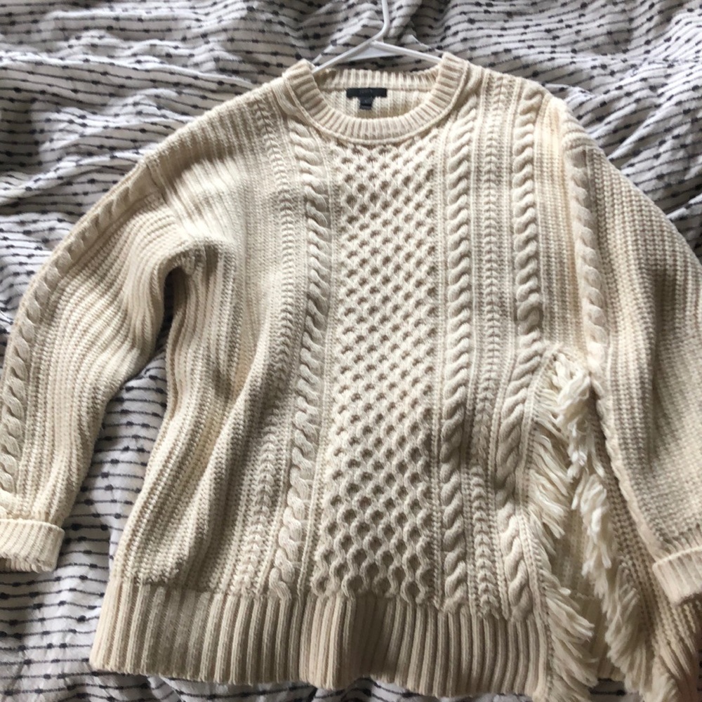 J.Crew asymmetrical oversized stylish sweater